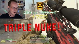 TRIPLE SNIPER NUKE ON NUKETOWN MW2 IW4X PC [upl. by Eannej539]