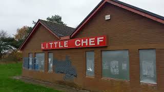 The former Little Chef restaurant at Haughley Park Services in Stowmarket Suffolk [upl. by Kutzer123]