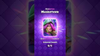 Evolution Musketeer Guide clashroyale shorts [upl. by Doughman230]