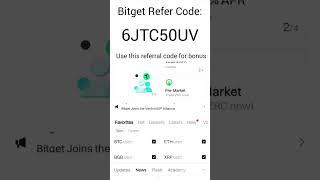 Bitget Referral Code  বিটকয়েনট্রেডিংলাইভ [upl. by Solim]