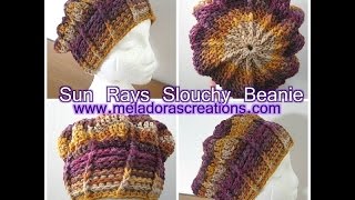 Crochet In The Sun Learn To Make A Slouchy Beanie [upl. by Aline936]