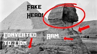 Old Photo tells everything Sphinx has quotAttached Headquot not Carved Secret Vaults [upl. by Annerahs]