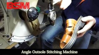 Angle Outsole Stitching Machine  Outsole Stitching Machine  Sole Stitching Machine  Shoe Machine [upl. by Charlean502]