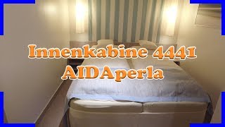 AIDAperla Innenkabine 4441 Kabinenrundgang [upl. by Arbed]