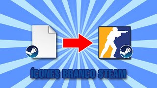 JOGOS DA STEAM FICAM COM ÍCONE BRANCO NA ÁREA DE TRABALHO  COMO RESOLVER [upl. by Gem]