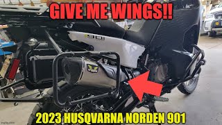 2023 Norden 901 Part 25 Wings titaniumcarbon fiber exhaust [upl. by Moira]