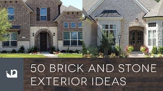 50 Brick And Stone Exterior Ideas [upl. by Maia]