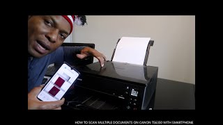 HOW TO SCAN MULTIPLE DOCUMENTS ON CANON TS6350 WITH SMARTPHONE [upl. by Ayatal152]