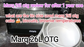 Marq 26l otg review for after one year usagewhat are the tin size fitting for marq 26l otg marq26L [upl. by Ellesig818]