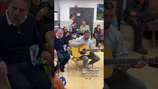 Israeli singer Ishay Ribo visits injured soldiers [upl. by Otsugua]