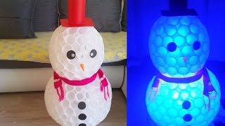 DIY SNOWMAN of CUPS  Amazing Holiday DIY Projects [upl. by Onida]