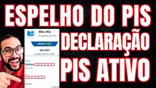 COMO GERAR O ESPELHO DO PIS ATIVO PELO CELULAR DECLARAÇÃO DO PIS ATIVO SEM PRECISAR IR NA CAIXA [upl. by Alyacim]