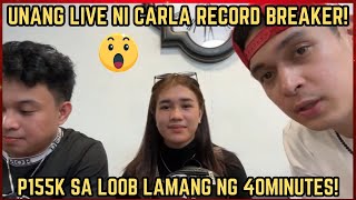 UNANG LIVE NI CARLA RECORD BREAKER AND SUPER CHAT  KALINGAP RAB  RP MAX VLOGS [upl. by Aislehc549]