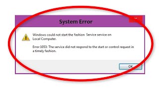 SOLVED Error 1053The Service did not Respond to The Start or Control Request in a Timely Fashion [upl. by Ajay]