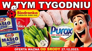 𝐁𝐈𝐄𝐃𝐑𝐎𝐍𝐊𝐀 🐞  Gazetka Promocyjna od Środy 27122023  Okazje na ostatni tydzień roku [upl. by Nepsa]