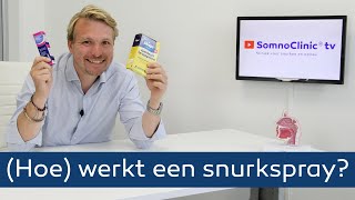 SNURKSPRAY  Hoe werken snurksprays  Helpt een snurkspray tegen snurken [upl. by Trebmer]