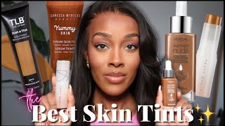 Best Tinted Moisturizers for Dark Skin  Fenty Beauty Danessa Myricks amp More [upl. by Ahseiyt]