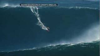 World Record Garrett McNamara rides 90 ft wave in Nazare PT [upl. by Dihsar113]