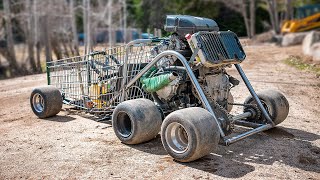 125 HP Shopping Kart Build And Test Raw Time Lapse [upl. by Burr324]