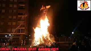 CREMÁ FOGUERA SANT ANTONI 2024 [upl. by Park]