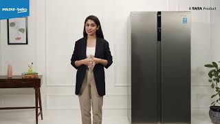 Voltas Beko 472 Litre Side by Side Frost free Refrigerator Inox [upl. by Eiresed]