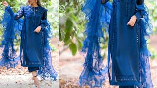 Ruffle Dupatta Designing At HomeDupatta Design Ideas [upl. by Asiar]