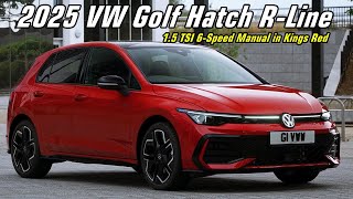 2025 Volkswagen Golf RLine Kings Red Premium Metallic  Perfect HotHatch [upl. by Htor]