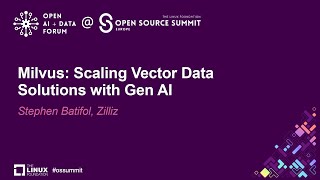 Milvus Scaling Vector Data Solutions with Gen AI  Stephen Batifol Zilliz [upl. by Adeys]