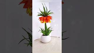 Fritillaria imperialis paperflowers diy flowers handmadeflower artcraft decoration [upl. by Dottie]