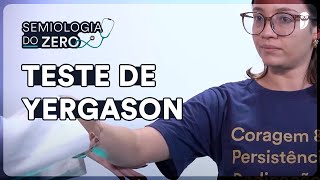 Teste de Yergason  Exame Músculoesquelético  Semiologia do Zero [upl. by Aelanej]