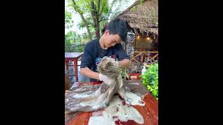 How countryside chef cook beef tripe shorts cooking beef [upl. by Aititel]