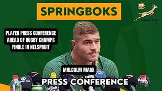 SPRINGBOKS Malcolm Marx chats ahead of the Rugby Championship finale in Nelspruit [upl. by Linders]