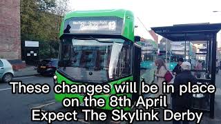 Leicester Bus Route News  April 2024 [upl. by Ymas]