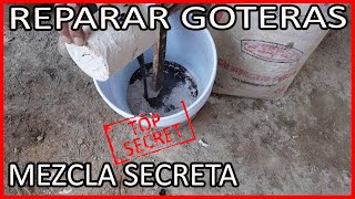 La mezcla perfecta para tapar grietas cero goteras 💧💧🏠 [upl. by Ardnaskela]