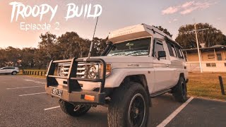 TROOPY CAMPER BUILD Ep2 Fitout has begun [upl. by Noiroc]