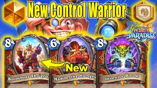 New Best Control Deck In Standard Control Warrior Deck At Perils in Paradise  Hearthstone [upl. by Narud]