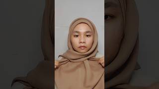 Hijab tutorial untuk wajah bulat syari hijab hijabtutorial [upl. by Nobie]