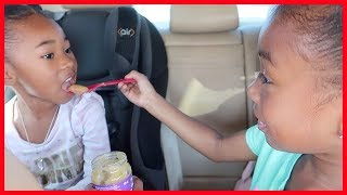 Mommy Drives Her Hungry Baby To The Store  Pretend Play [upl. by Rysler]