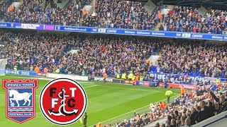 93rd MINUTE LIMBS AS IPSWICH WIN AGAIN IPSWICH VS FLEETWOOD VLOG [upl. by Mary]