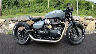 Custom Triumph Bobber Build Complete [upl. by Tiphanie]