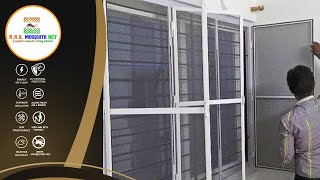 Mosquito fly openable windows aluminium frame stainless steel net home house net homedecor safe [upl. by Sillihp73]