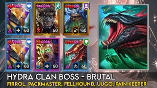 Hydra Brutal  Packmaster Fellhound Painkeeper Uugo Firrol  Raid Shadow Legends Guide [upl. by Assilym]