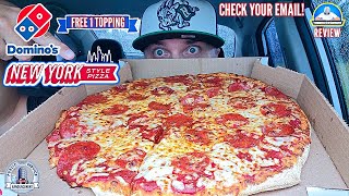 Dominos® FREE 1 Topping New York Style Pizza 💰🍕  Check Those Emails  theendorsement [upl. by Yenitsed]