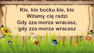 Karaoke dla dzieci Bociek z linią melodyczną [upl. by Myrta939]