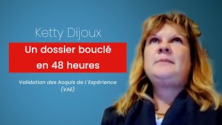 Excellence VAE  Un dossier bouclé en 48 heures [upl. by Georgiana]