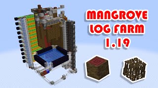 Automatic Mangrove Tree Farm  Minecraft 119 READ DESCRIPTION [upl. by Hortensa]