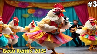 JGeco  Chicken Dance Original The hens Rooster dancing song 3  2024 3 [upl. by Cirtap]