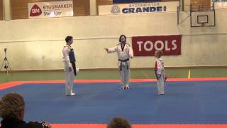 Taekwondo Show Fight Aaron Cook VS Frederik Emil Olsen [upl. by Lynea567]