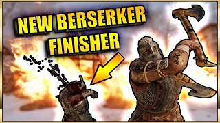 New Berserker Finisher  Absolute Frenzy  ForHonor [upl. by Ylla]