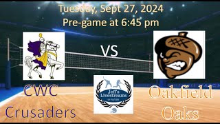 CWC at Oakfield Volleyball 092424 [upl. by Shaff]